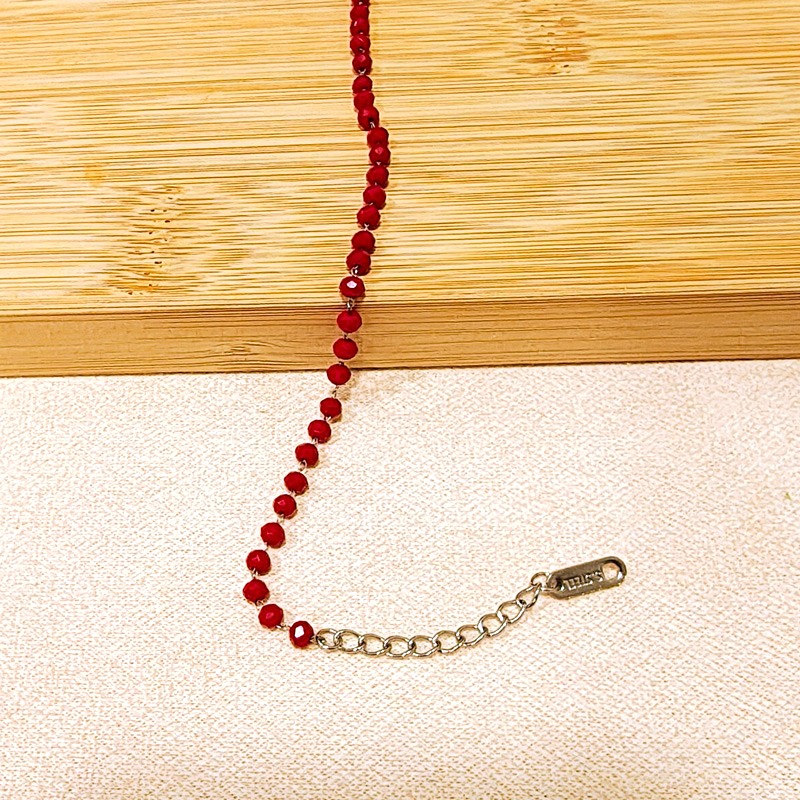 Дамска стоманена гривна "Лина" с цветни камъни