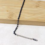 Дамска стоманена гривна "Лина" с цветни камъни