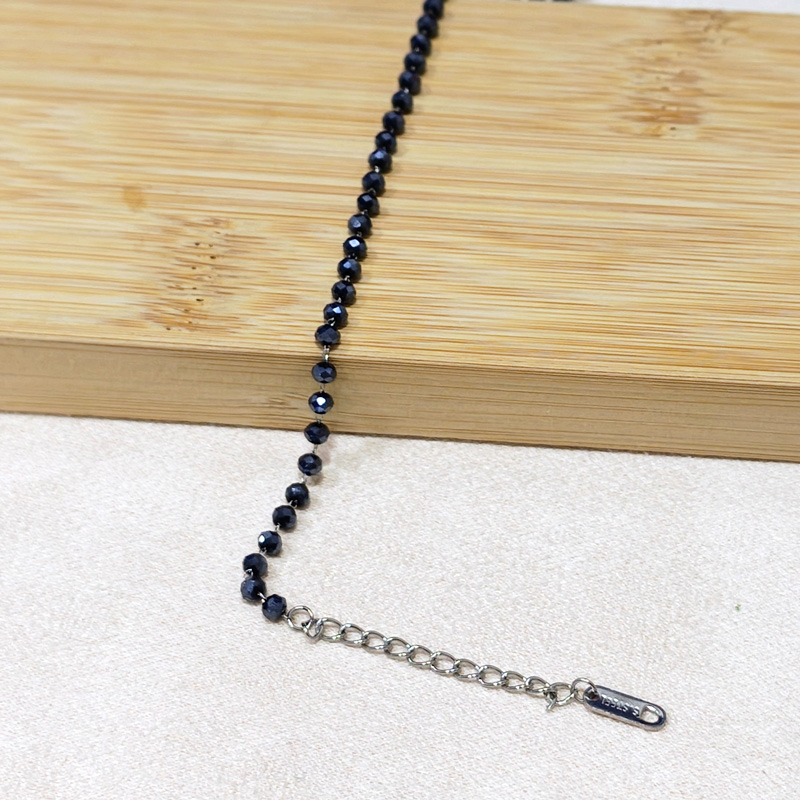 Дамска стоманена гривна "Лина" с цветни камъни