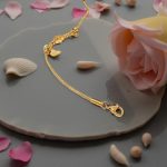 Гривна от стомана с камък. око против уроки и сърце "Мани"