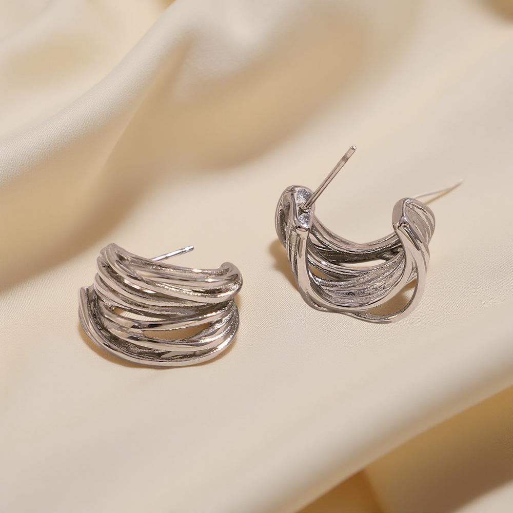 Елегантни и красиви дамски обеци от медицинска стомана Ливия се отличават с минималистичен дизайн и семплост.