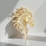 Брошката"Конска грива" впечатлява с изчистен дизайн, стил, елегантност и красота.