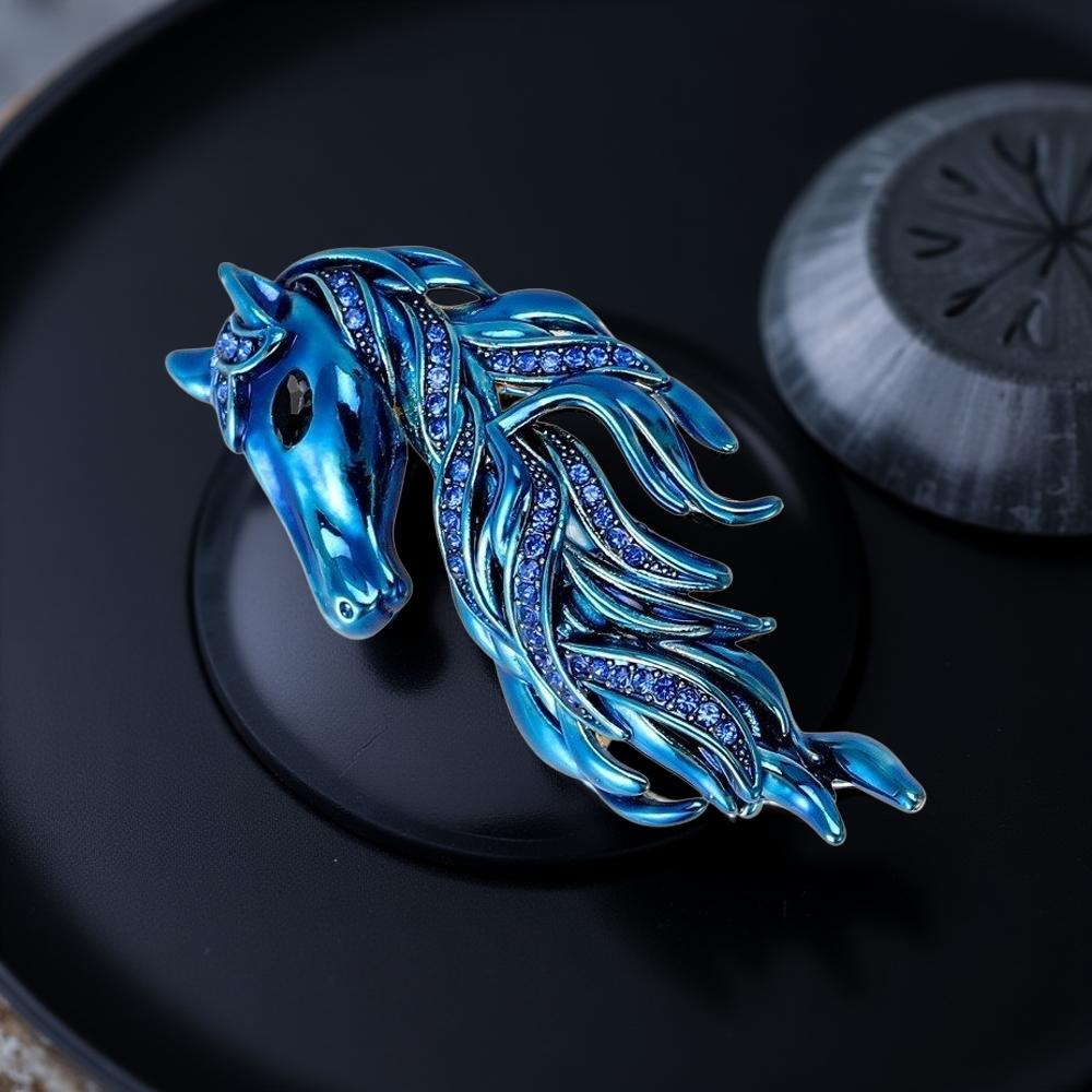 Цветна брошка " Конска грива"