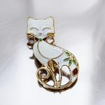 Брошка "Бохо коте" -мини